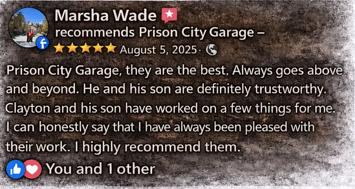 Customer review for Prison City Garage