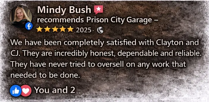 Customer review for Prison City Garage